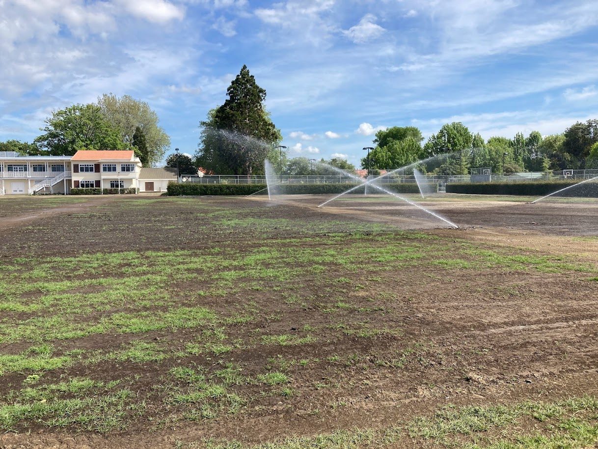 Lindisfarne College number one field irrigation system - sports field irrigation